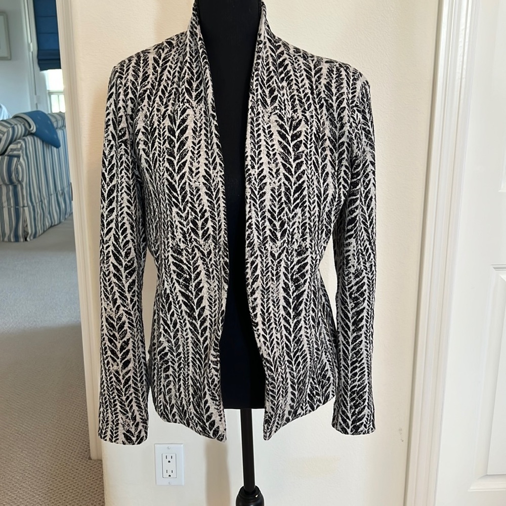 Nic+Zoe jacket, black and grey, petite size Small